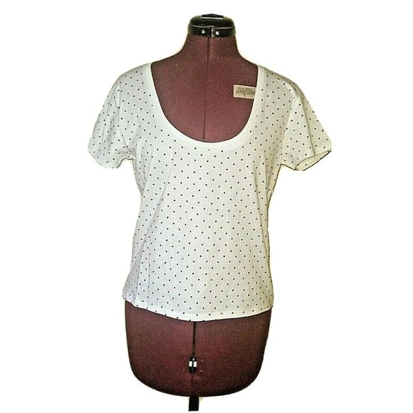 BP Womens Top Size Medium Polka Dot Scoop Neck NWOT - Picture 1 of 6